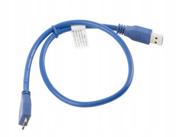 USB 3.0 USB micro to drive cable 0.5m blue