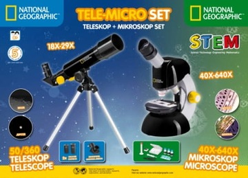 Комплект телескопа AR 50AZ - микроскоп National Geographic 40x-640x