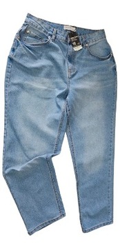 Primark spodnie niebieskie jeansowe mom elastyczne 44