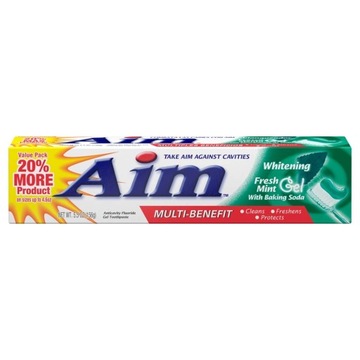 PASTA DO ZĘBÓW AIM BAKING SODA ŻEL 156g Z USA