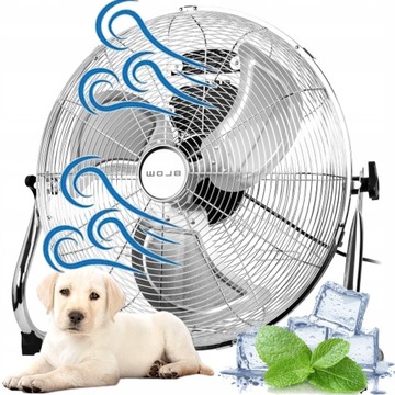 DUŻY WENTYLATOR CYRKULATOR PODŁOGOWY DOMOWY PRZEMYSŁOWY WIATRAK SUPER MOCNY