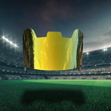 Футбольный козырек, профессиональный портативный козырек для футбольной маски, золотой цвет