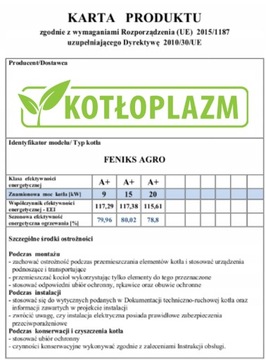 KOCIOŁ KOTŁY PIEC 20KW DREWNO ZGAZOWIUJĄCY 5 KLASA
