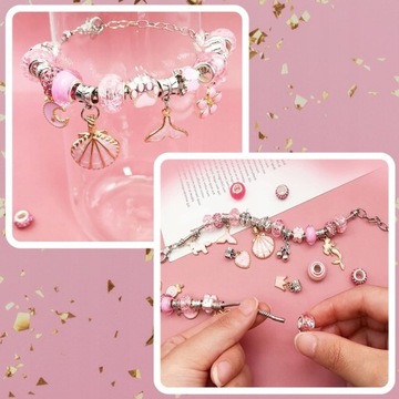 НАБОР ДЛЯ ИЗГОТОВЛЕНИЯ БРАСЛЕТОВ И ОЖЕРЕЛЬЕ ПОДАРОК