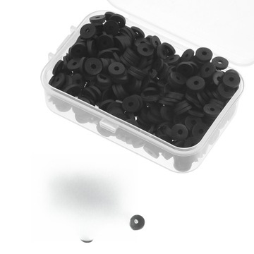 ИЗГОТОВЛЕНИЕ БРАСЛЕТА С ПЛОСКИМИ БУСИНАМИ ИЗ ЧЕРНОЙ ГЛИНЫ