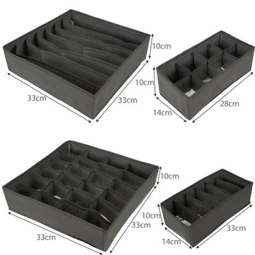 ОРГАНАЙЗЕР ДЛЯ ШКАФА ДЛЯ БЕЛЬЯ, НАБОР 4 НОСКОВ ИЗ 4 ШТ. УПАКОВКА