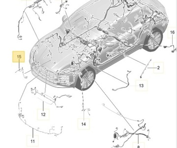 SVAZEK KOLA PRAVÁ PORSCHE MACAN 95B972252H