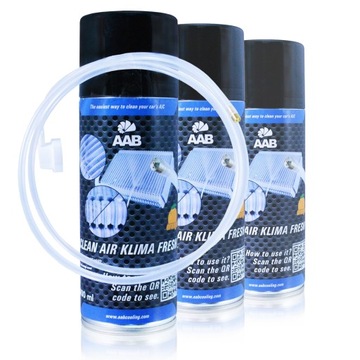 3x AAB KLIMA FRESH 400 ml CZYSZCZENIE-KLIMY PŁYN