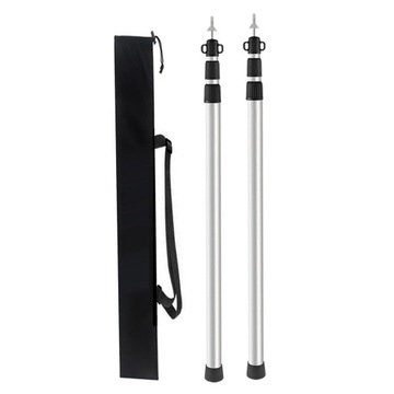 PRĘTY NAMIOTOWE REGULOWANE DRĄŻKI NAMIOTOWE ZE STOPU 90-230CM 1 para