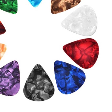 Набор из 10 медиаторов для электрогитары Plectrums.