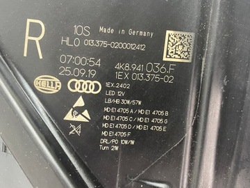 AUDI A7 C8 SVĚTLO SVĚTLOMET LED MATRIX PRAVÝ PŘEDNÍ 2018-