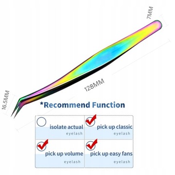 1PC Eyelash Tweezer For False Eyelash Extensi