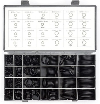 НАБОР УПЛОТНИТЕЛЬНЫХ КОЛЬЦЕВ УПЛОТНИТЕЛЬНЫЕ КОЛЬЦА SAE NBR HNBR 900 шт.