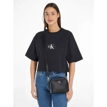 CALVIN KLEIN SHOULDER BAG - TOREBKA CZARNA DAMSKA