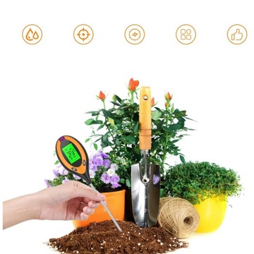 ИЗМЕРИТЕЛЬ ВЛАЖНОСТИ РАСТЕНИЙ, ДАТЧИК ВЛАЖНОСТИ ПОЧВЫ, ТЕСТЕР ПОЧВЫ 4 В 1