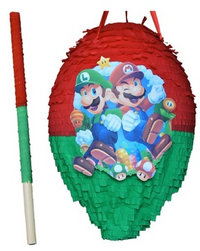 Piniata MARIO BROS XL na urodziny + Kij