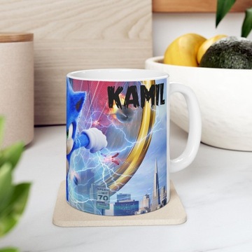 Sonic 3 кружка с любой надписью под названием Hedgehog Shadow