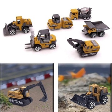 6 SZT SYMULUJĄCYCH POJAZDÓW BUDOWLANYCH DLA DZIECI