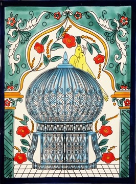 DEKORACYJNA KAFLA ARABSKA 25x33 @ MAROKO @ TUNEZJA