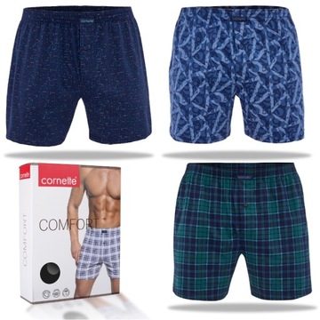 Cornette Bokserki Luźne Bawełniane BM003 Comfort 3pak XL