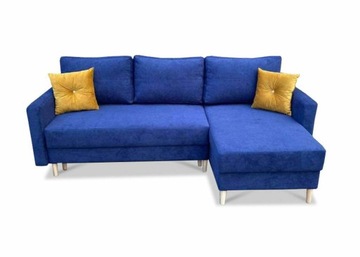 ROGÓWKA NAROŻNIK SOFA NAROŻNA POJEMNIK NA POŚCIEL FUNKCJA SPANIA 227X144X91