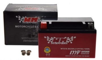 AKUMULATOR WTX7A-BS YTX7A-BS GEL ŻELOWY 12 VOLT MOTOCYKL SKUTER QUAD