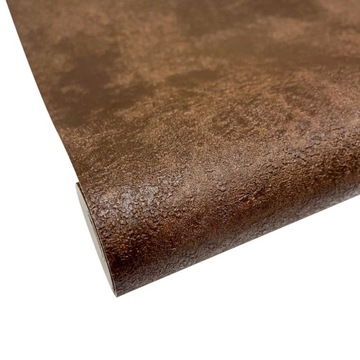 ОБОИ КОРИЧНЕВЫЕ ПОТЕРЁННЫЕ КОЖАНЫЕ ШТУКАТУРКИ БЕТОН МОЩНАЯ СТРУКТУРА ВИНИЛ 14510