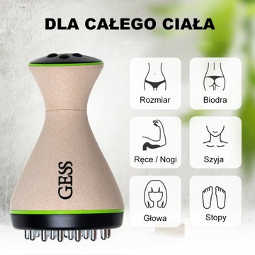 Массажер для тела, EMS, антицеллюлитный массажер для мышц, Вибрито массаж, GESS