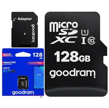 ORYGINALNA KARTA PAMIĘCI GOODRAM 128GB MICRO SD CLASS 10