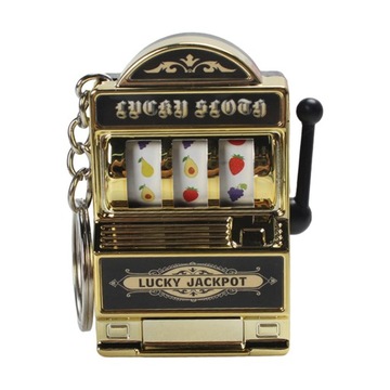 Mini automat do gry brelok do kluczy Mini gra zręcznościowa zabawka dla dzieci mężczyźni złoto