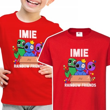Koszulka DZIECIĘCA IMIĘ Rainbow FRIENDS - 158 cm