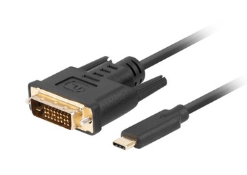Kabel USB-C - DVI-D 24+1 Full HD 1080p 60Hz 1.8m
