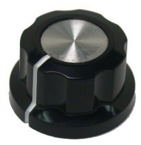 Gałka profilowana X4 czarna 20mm