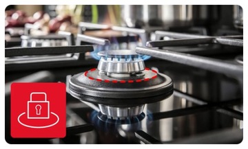 AMICA PGCA7101ApB Газовая варочная панель WOK Black Glass