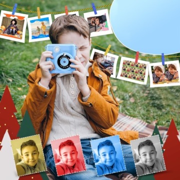 МГНОВЕННАЯ КАМЕРА ТЕРМОПРИНТЕР ДЛЯ ДЕТЕЙ КАРТА ПАМЯТИ 32 ГБ