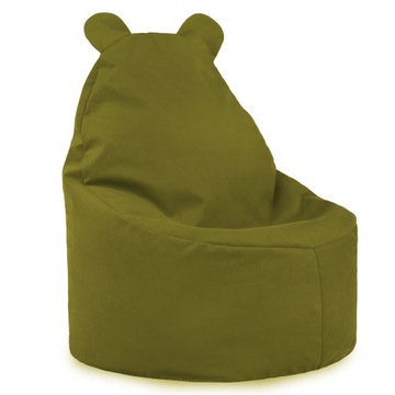 ZIELONY FOTEL PUFA DLA DZIECI TEDDY