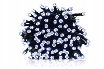 Светодиодные РОЖДЕСТВЕНСКИЕ фонари 200 БЕЛЫЕ холодная программа 13м