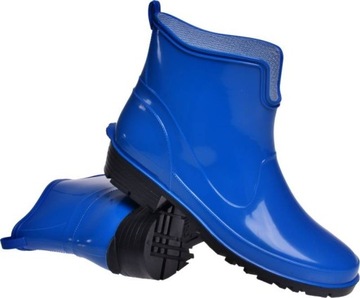 БОТИНКИ ЖЕНСКИЕ РЕЗИНОВЫЕ ПОЛЬСКИЕ синие 41