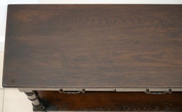 НАСТЕННАЯ КОНСОЛЬ СТОЛ ИЗ МАССИВ ДУБА h69x119x34см