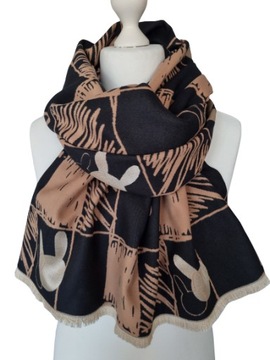 SZAL SZALIK ELEGANCKI DAMSKI DWUSTRONNY CHUSTA DAMSKA