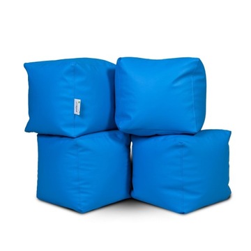 Pufa Cube Large Ekoskóra Dolaro E19 kostka 50x50cm