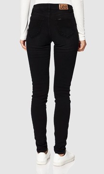 Lee LEGENDARY SKINNY Ultra Lux Comfort Black WYSOKIE CZARNE RURKI W31 L31