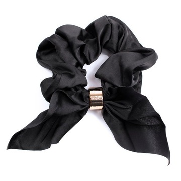 GUMKA do włosów APASZKA SCRUNCHIES frotka CZARNA