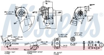 TURBO TURBÍNA 93037 NISSENS CITROEN