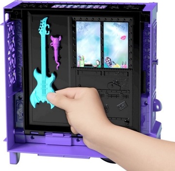 FOOD TRUCK MONSTER HIGH MUZYCZNY POJAZD + LALKA DRACULARA