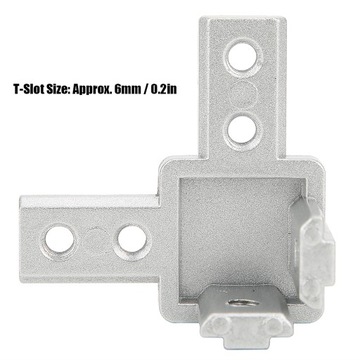 5шт 3-ходовой угловой разъем 90 градусов фитинги из цинкового сплава NM