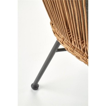 Krzesło ogrodowe rattan na taras balkon fotel 74cm