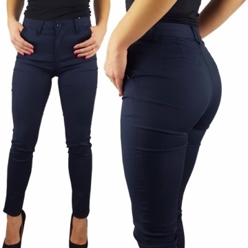 ELEGANCKIE SPODNIE DAMSKIE CYGARETKI PLUS SIZE