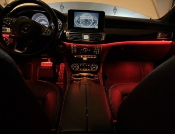 Окружающее освещение салона автомобиля Волоконно-оптическая гибкая светодиодная лента RGB 6 м