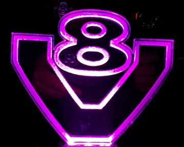Зеркало SCANIA V8 RGB со светодиодной подсветкой в ​​кабине